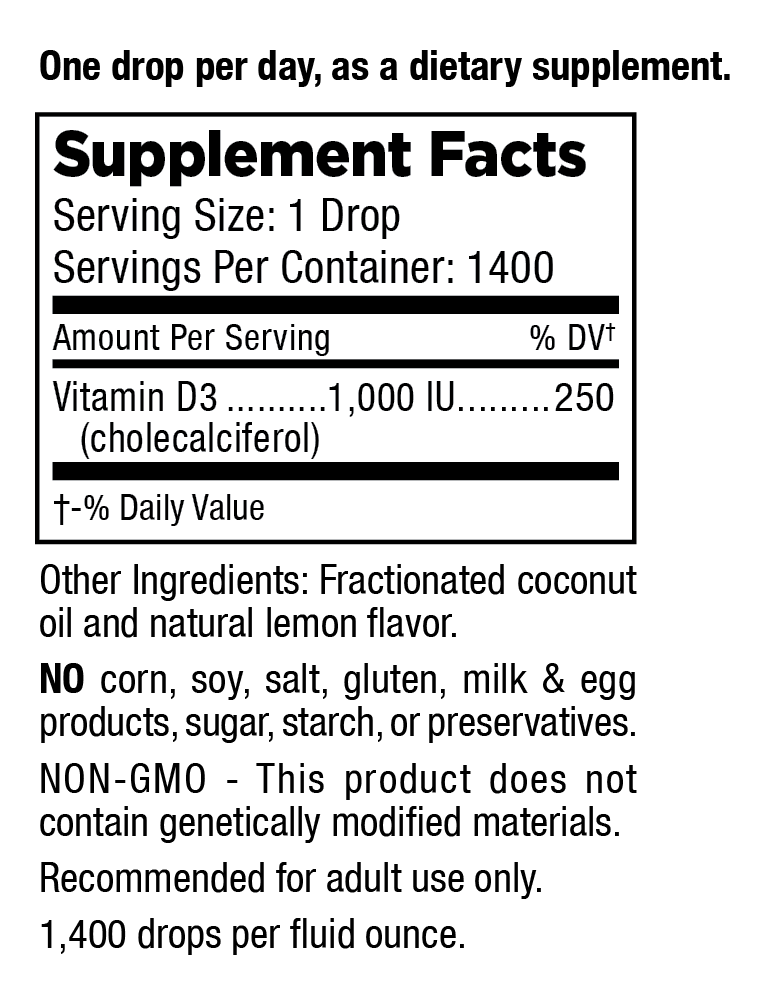 Vitamin D Drops Highland Labs