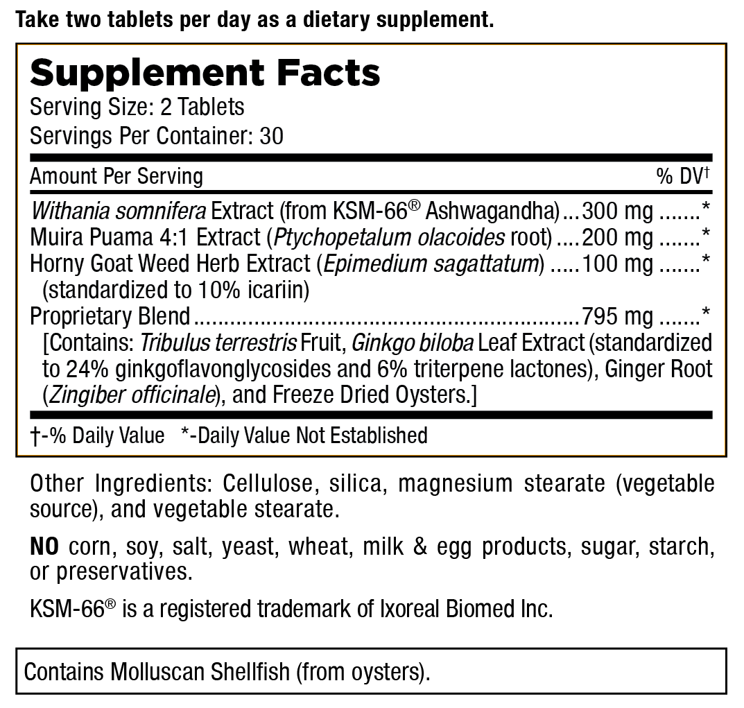 Male Performance Support Tablets