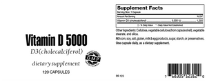 Vitamin D 5000 Capsules D-3 SFB