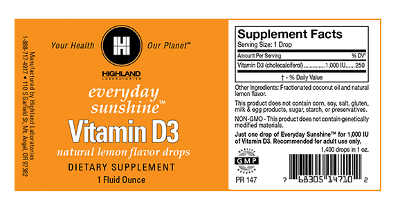 Everyday Liquid Sunshine - Vitamin D3 Liquid SFB