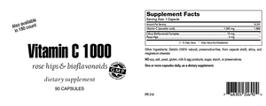 Vitamin C 1,000 mg Capsules w/Bioflavonoids & Rose Hips SFB