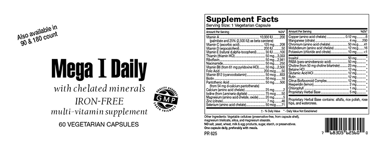 Mega I Daily, Iron Free SFB