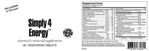Simply 4 Energy Organic Whole Food Concentrates